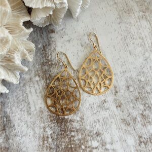 24k gold plated Melanie Woods earrings.